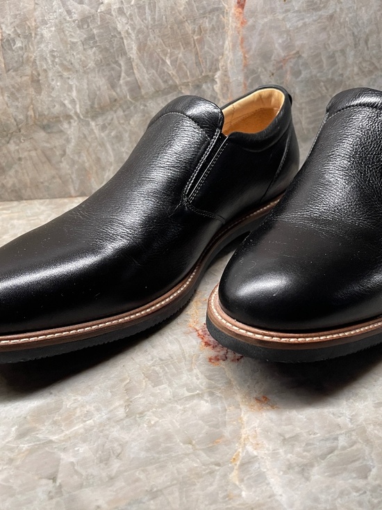 Johnston & Murphy Shoes Barlow Venetian Slip On Black Full Grain  Sz 11.5 M main image 8